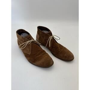 J&M Men's Size 13 Suede Lace-Up Chukka Ankle Boots Brown
